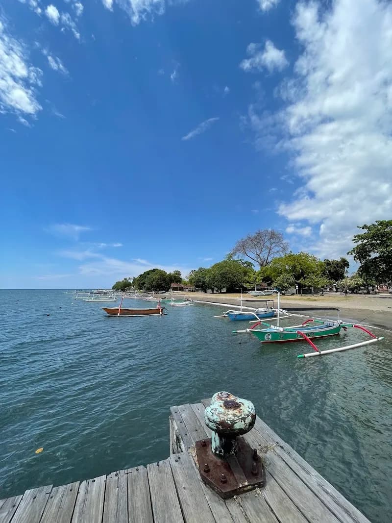 View of Lovina Beach in Lovina, Bali