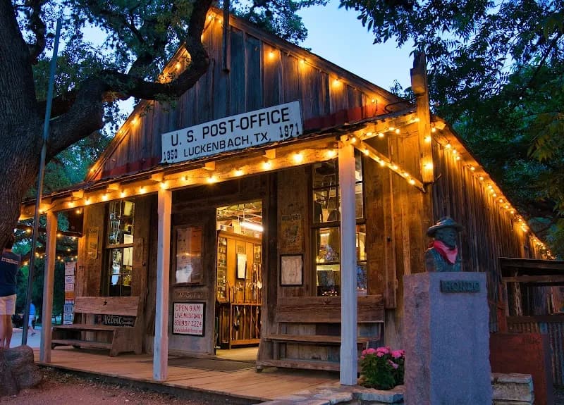 Luckenbach Texas live music venue in Fredericksburg, TX