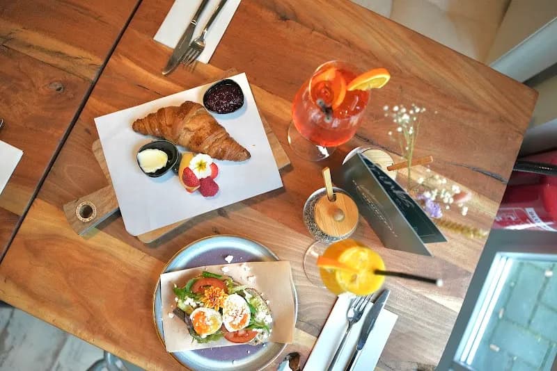 View of Lunchroom Downtown in Aalsmeer, NH