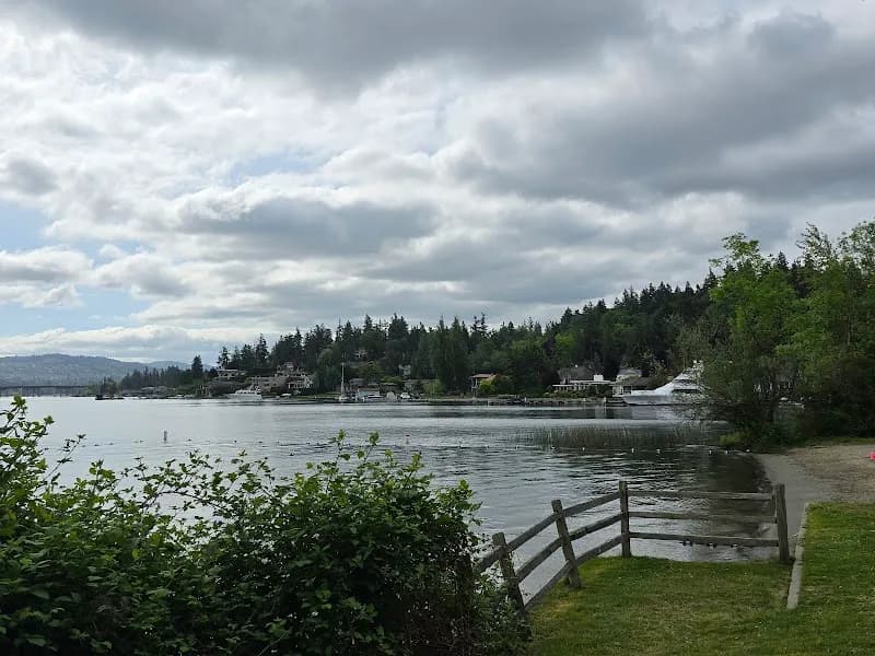 View of Luther Burbank Park in Mercer Island, WA
