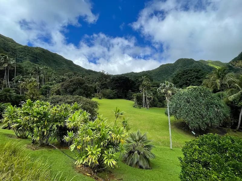 View of Lyon Arboretum in Honolulu, HI