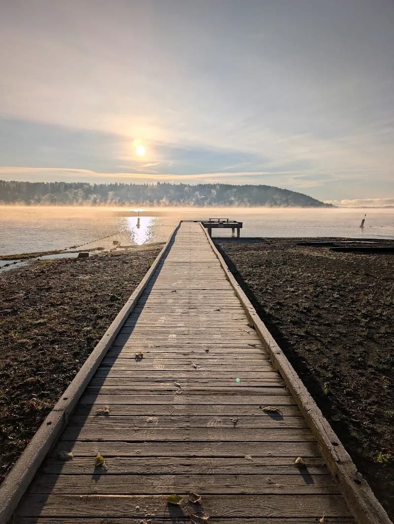 View of Lyon Creek Waterfront Preserve in Lake Forest Park, WA