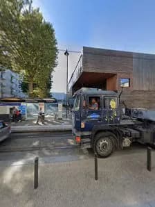 View of Médiathèque Elsa Triolet in Saint-Denis, IDF