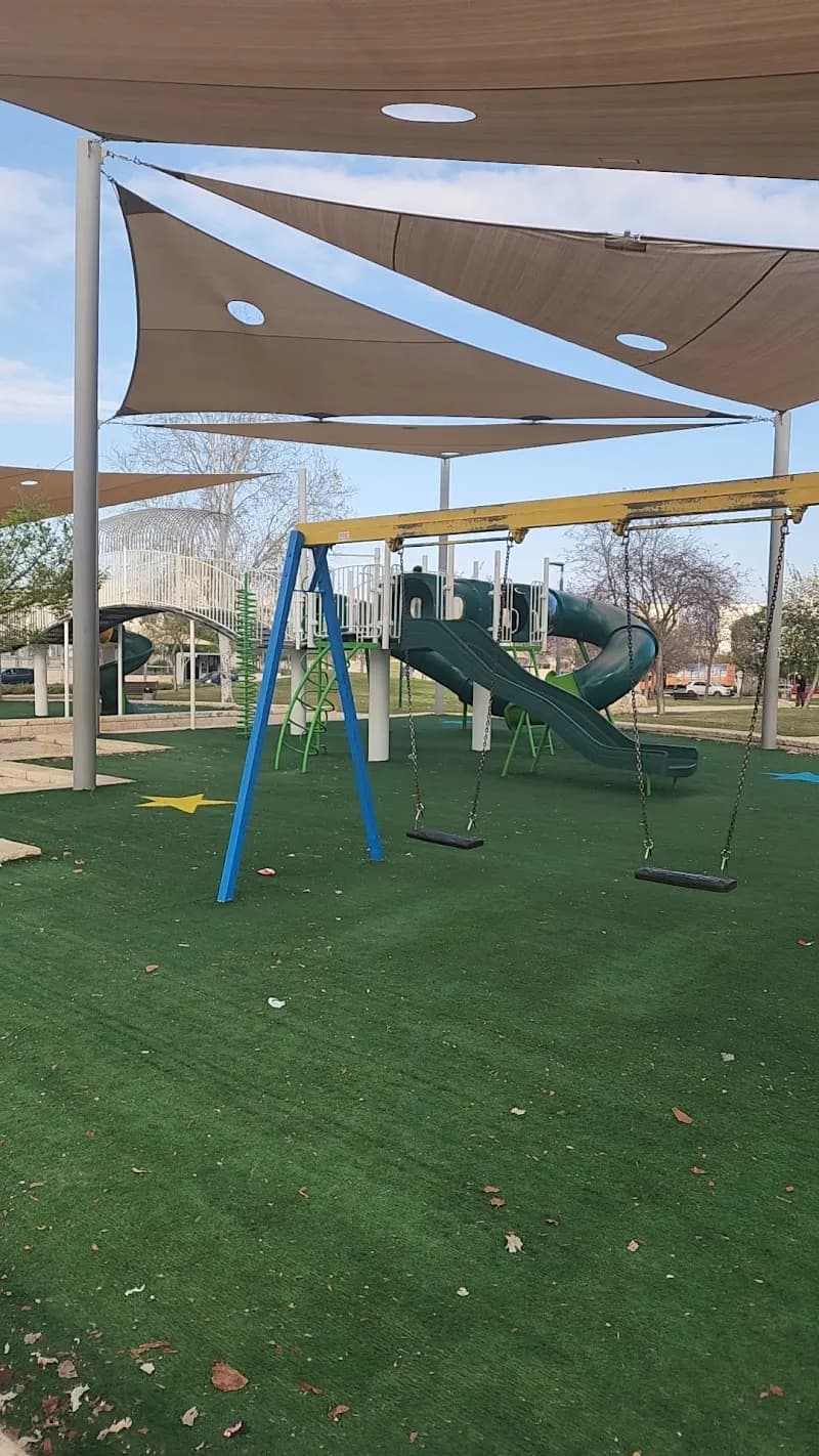 View of Maccabim Adventure Playground in Maccabim-Reut, TA