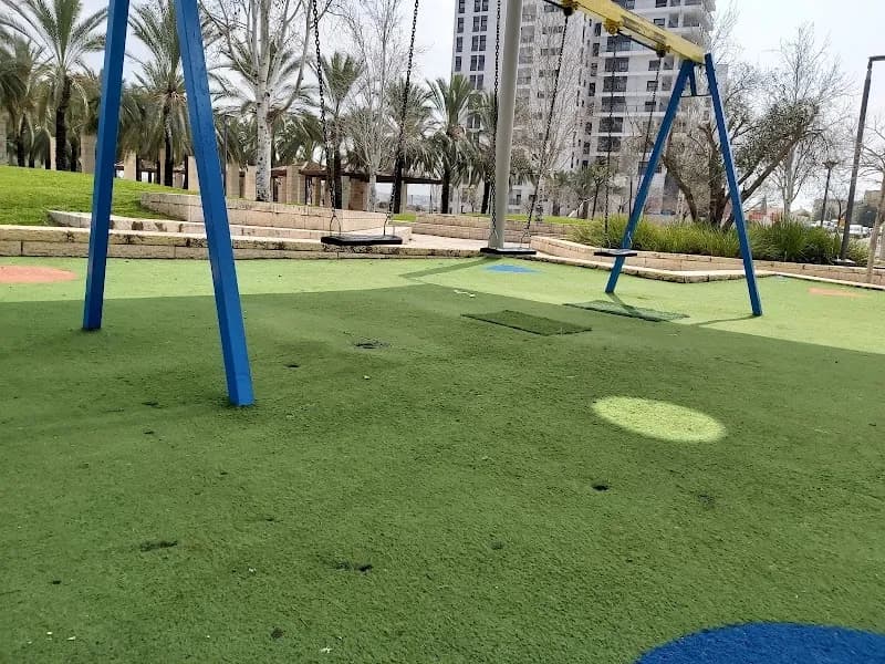 View of Maccabim Adventure Playground in Maccabim-Reut, TA