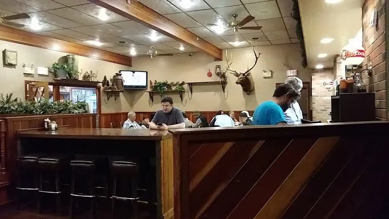 View of MacKenzie River Pizza Co. in West Yellowstone, MT