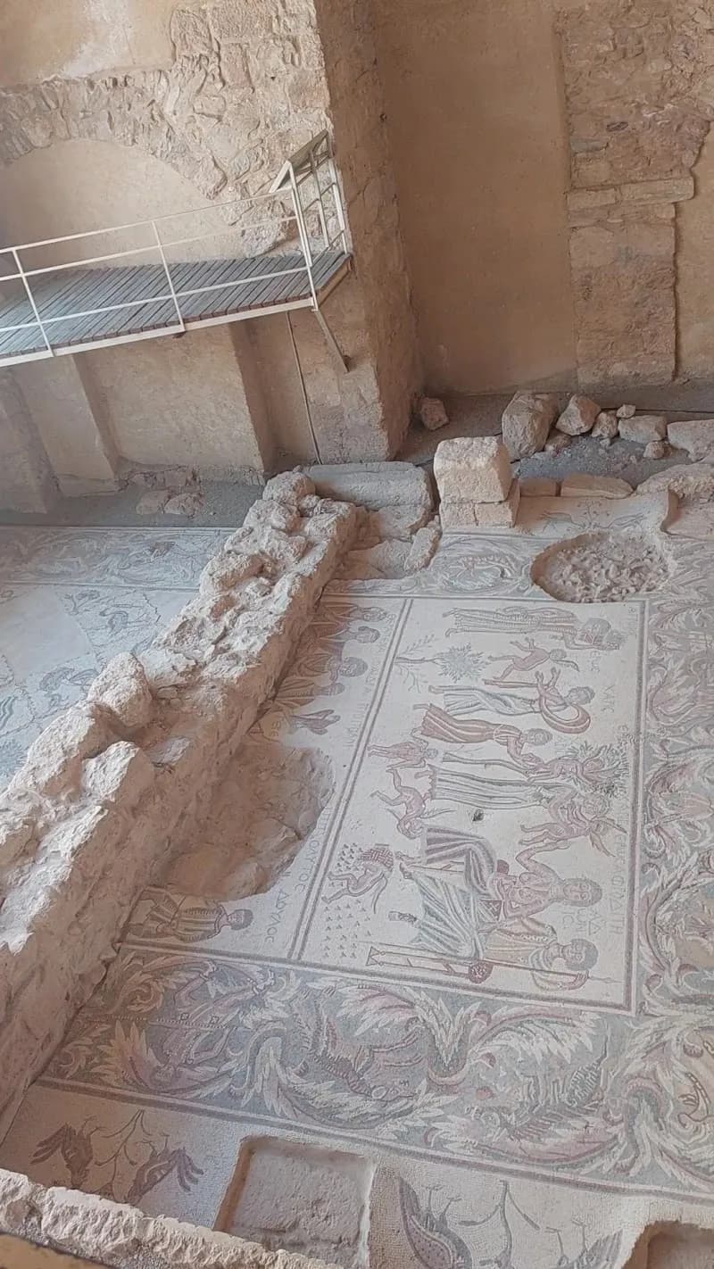 View of Madaba Archaeological Park in Madaba, Amman