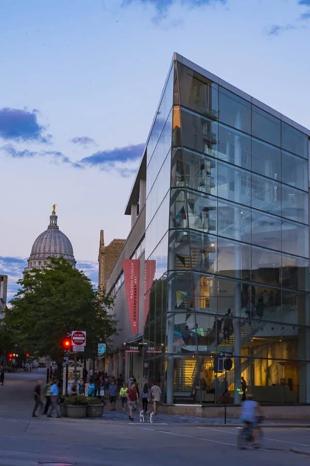 View of Madison Museum of Contemporary Art in Madison, WI