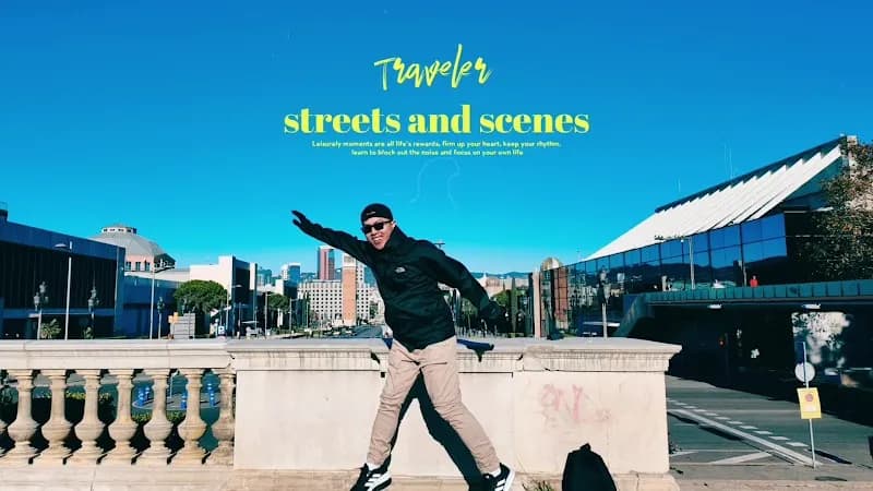 View of Magic Fountain of Montjuïc in Barcelona, CT