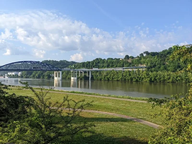View of Magic Island Park in Charleston, WV