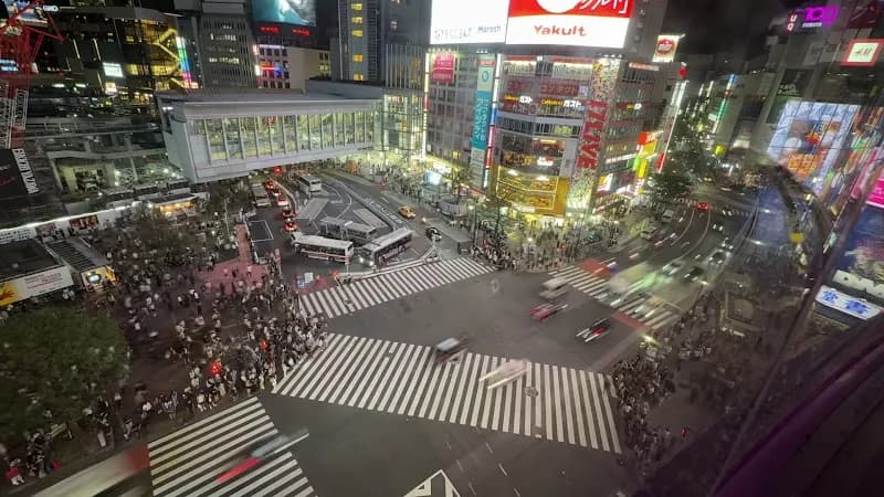 View of Mag's Park Rooftop Shibuya Crossing in Shibuya, Tokyo