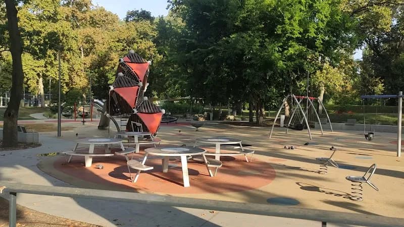 View of Main Playground in Városliget in Monor, Budapest