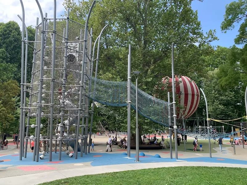 View of Main Playground in Városliget in Monor, Budapest