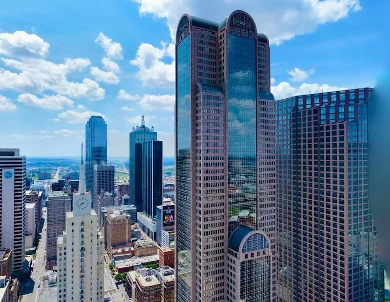 View of Main Street Garden Park in Frisco, TX