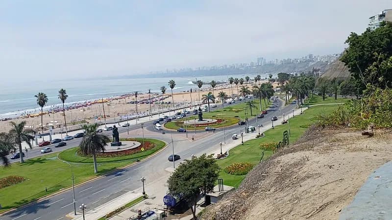 View of Malecon de Chorrillos in Chorrillos, Lima