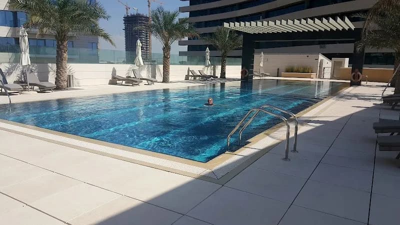 View of Manara Waterfront Promenade in Reem Island, Abu Dhabi