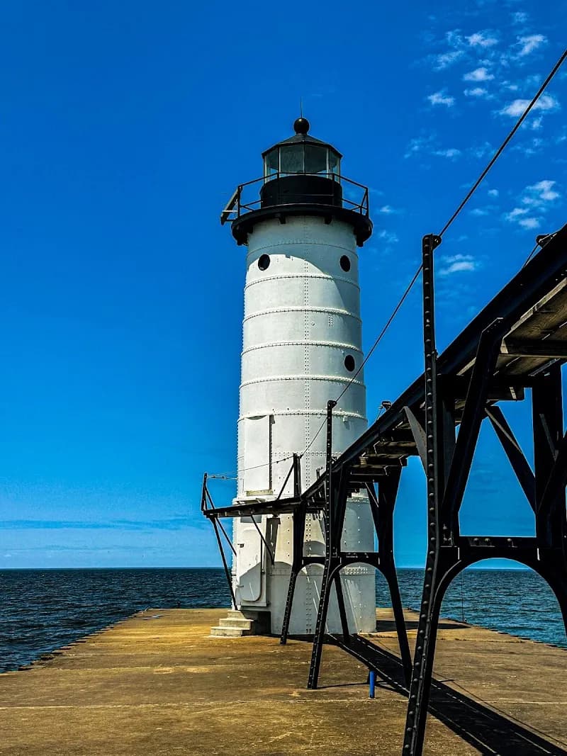 Manistee North Pier Lighthouse historical landmark in Manistee, MI