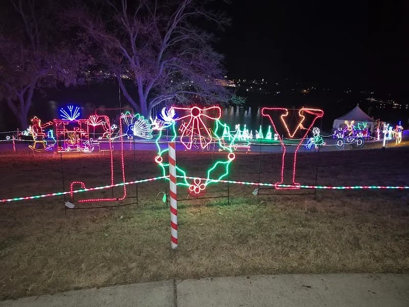 View of Marble Falls Walkway of Lights in Marble Falls, TX