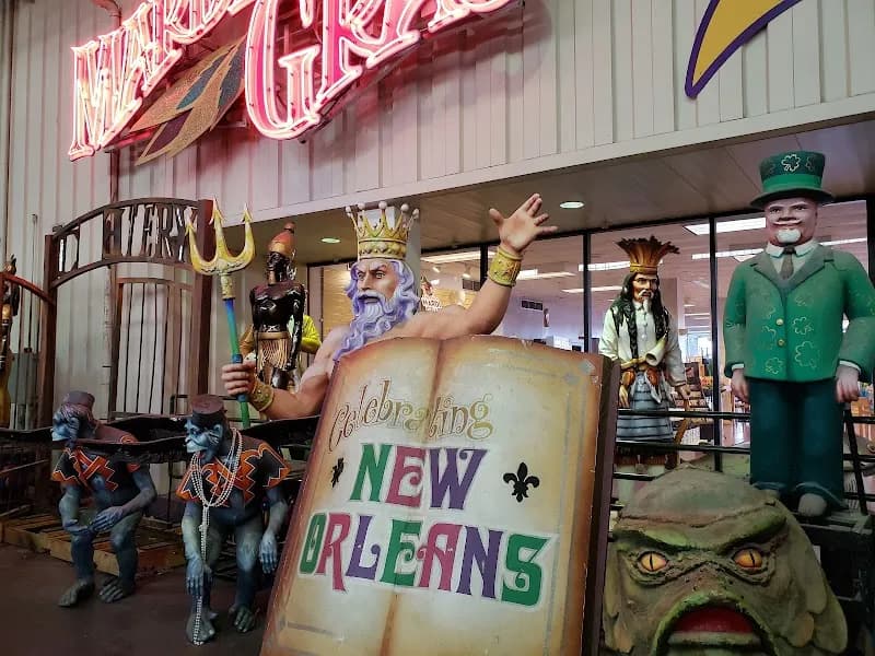 View of Mardi Gras World in Lafayette, LA