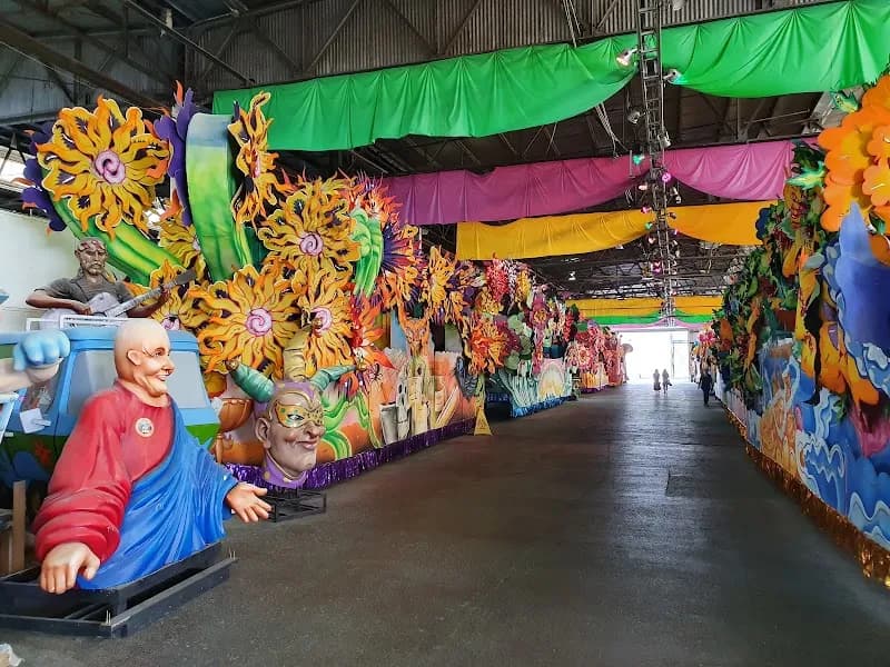 View of Mardi Gras World in Lafayette, LA