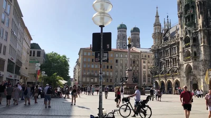 View of Marienplatz in Munich, BY