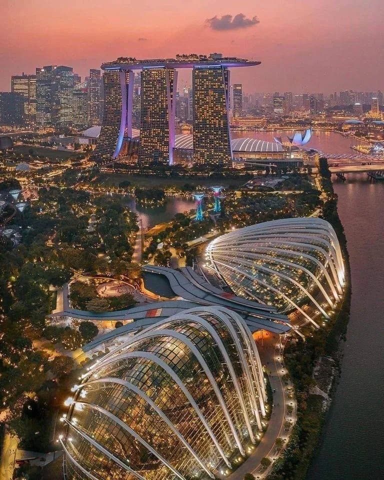 View of Marina Barrage in Singapore, SG