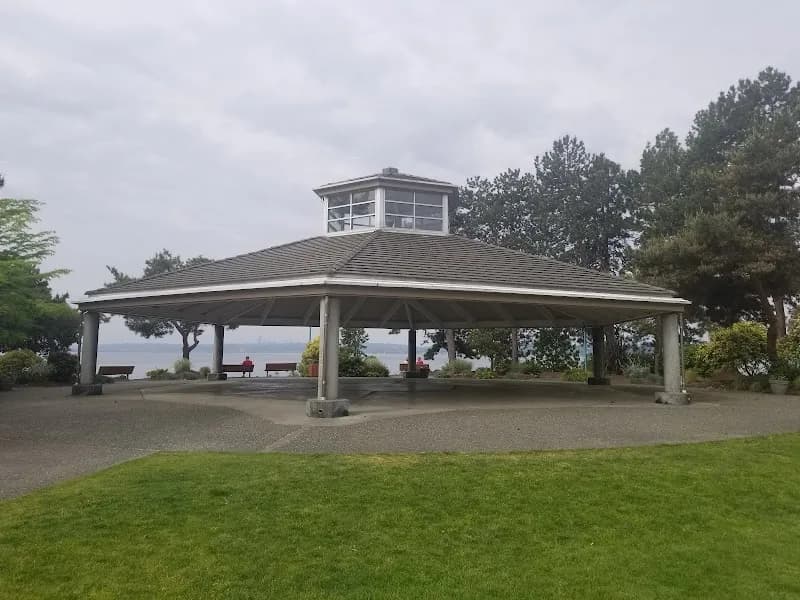 View of Marina Park Al Locke Pavilion in Kirkland, WA