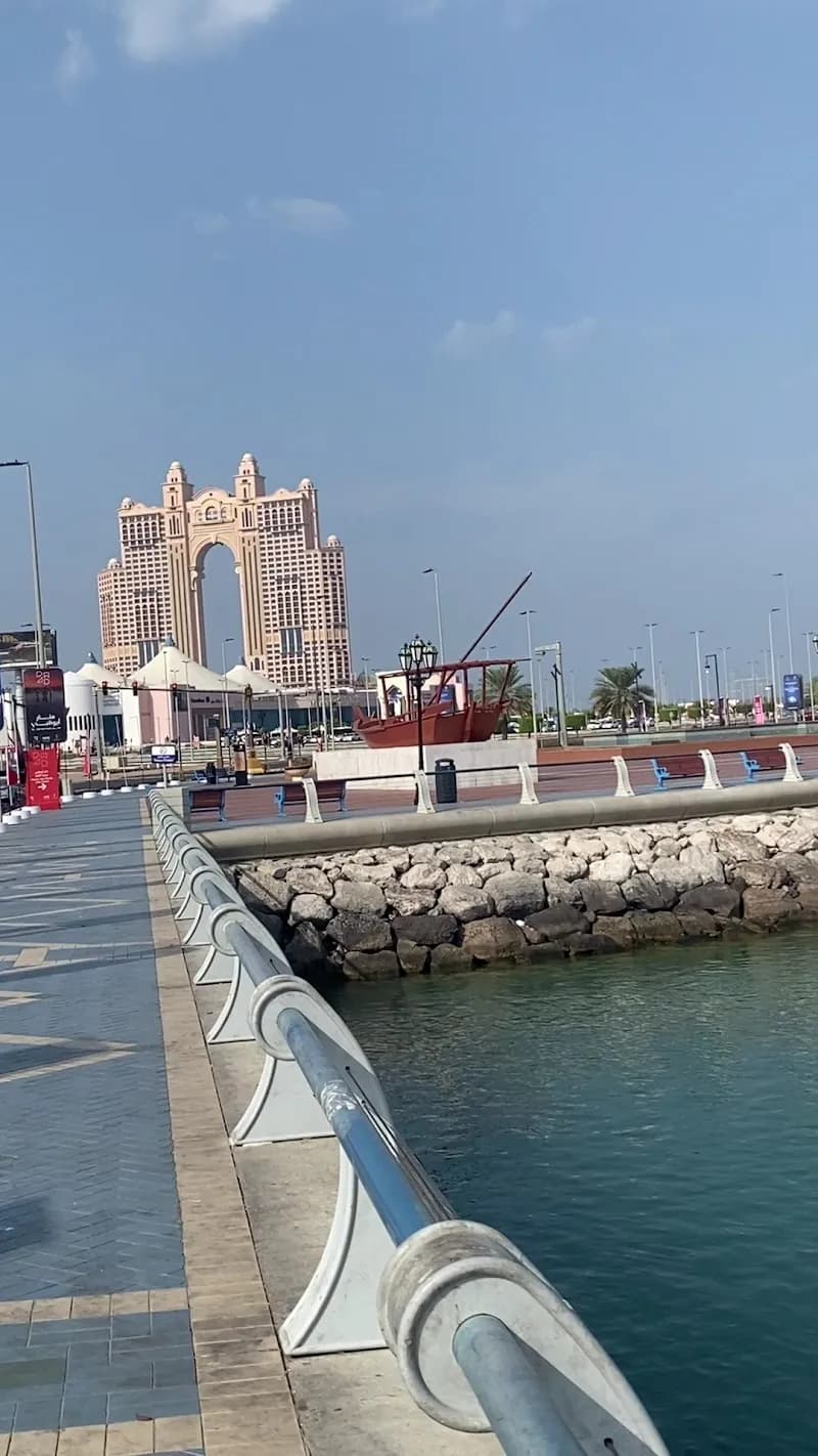 View of Marina Promenade in Abu Dhabi Marina, Abu Dhabi