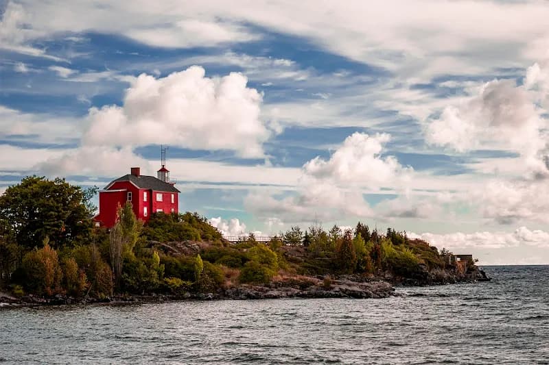 Marquette Harbor Lighthouse tourist attraction in Marquette, MI