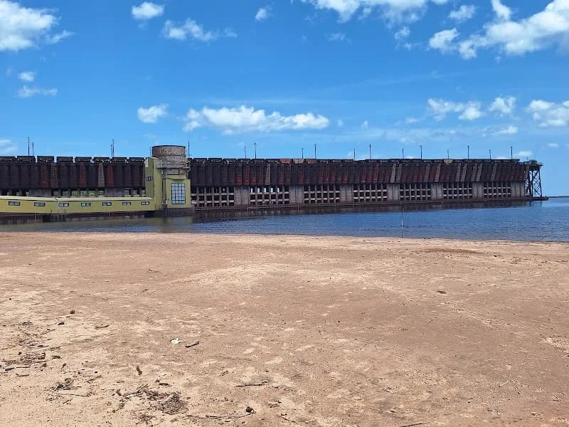 Marquette Ore Dock historical landmark in Marquette, MI