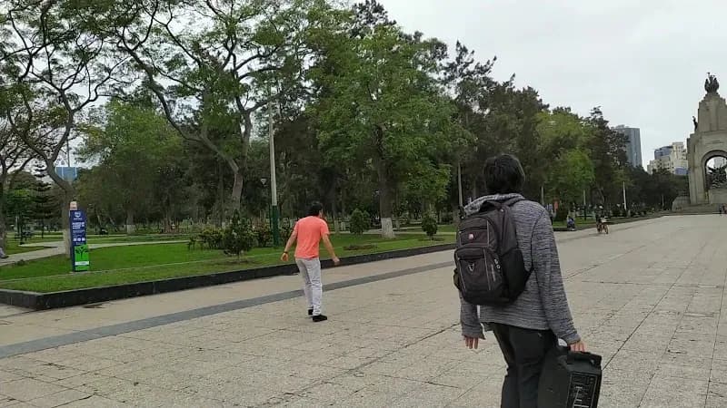 View of Mars Field in Santa María del Mar, Lima