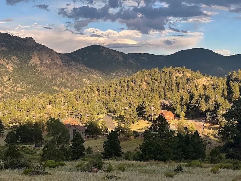 View of Mary's Lake in Estes Park, CO