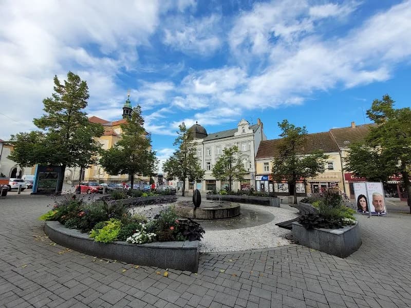 Masarykovo Náměstí tourist attraction in Benešov, CZ