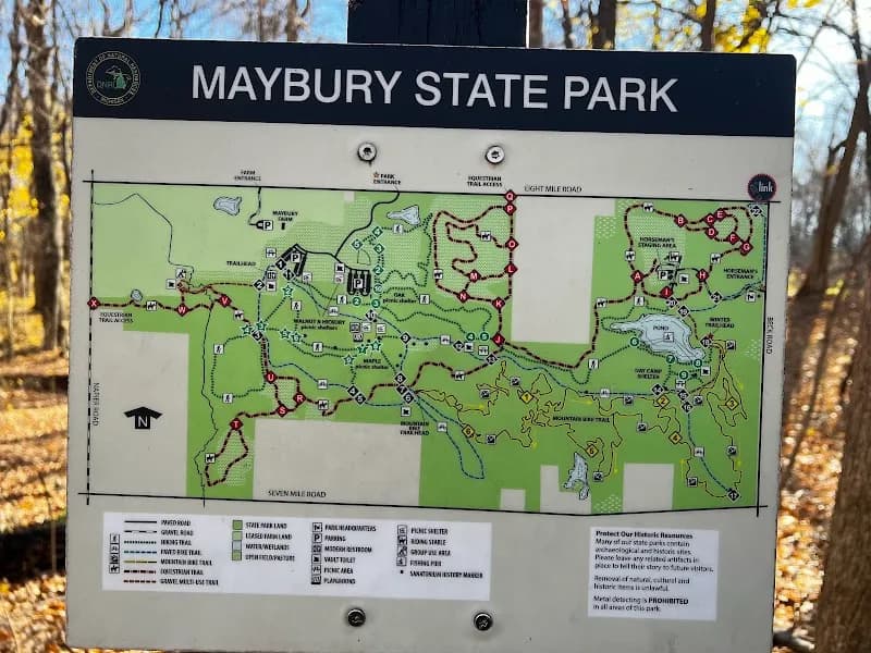 View of Maybury State Park in Northville, MI