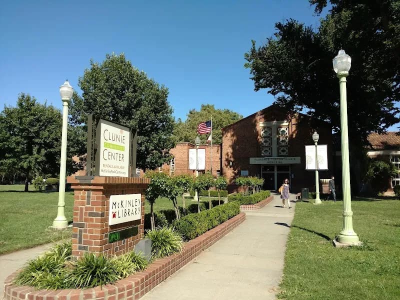 View of McKinley Library in East Sacramento, CA