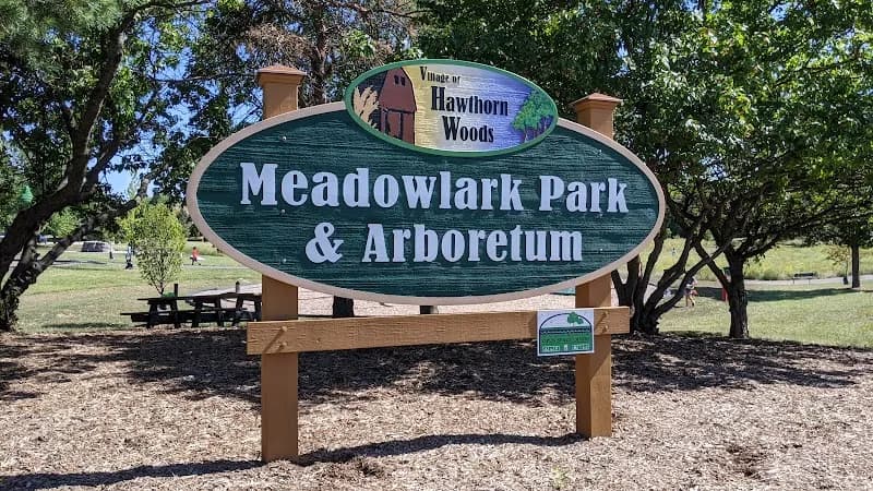 View of Meadowlark Park in La Grange, IL