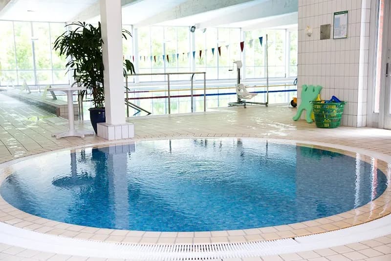 View of Medley Nacka simhall in Nacka, Stockholm