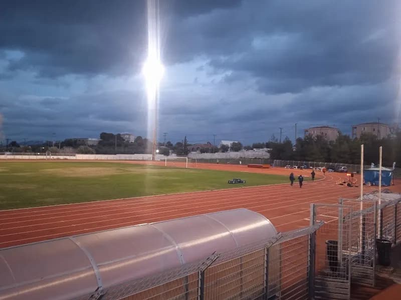 "Megarean Olympians" Megara Municipal Stadium stadium in Megara, AT