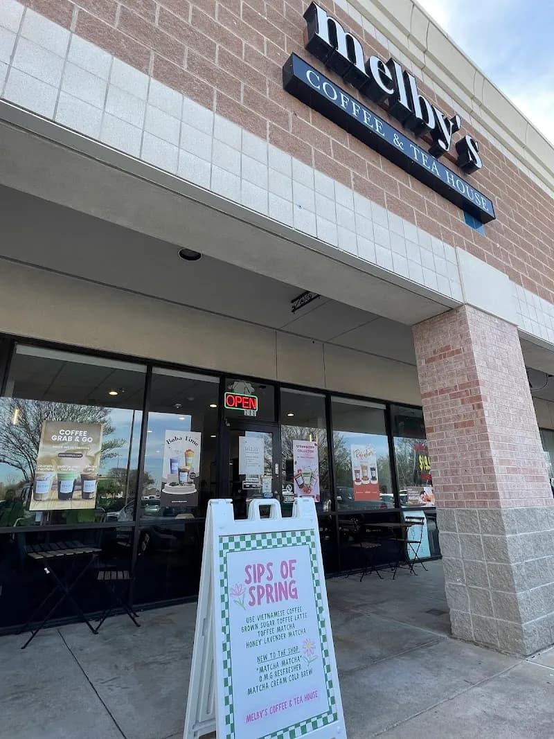View of Melby’s Coffee & Tea House in Keller, TX