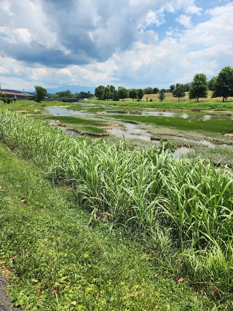 View of Memorial River Greenway in Sevierville, TN