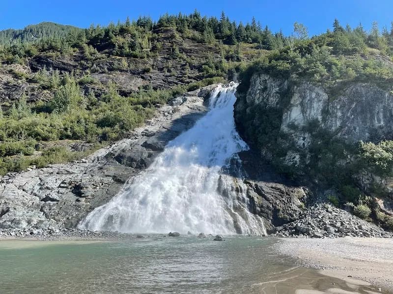 View of Mendenhall Glacier in Juneau, AK
