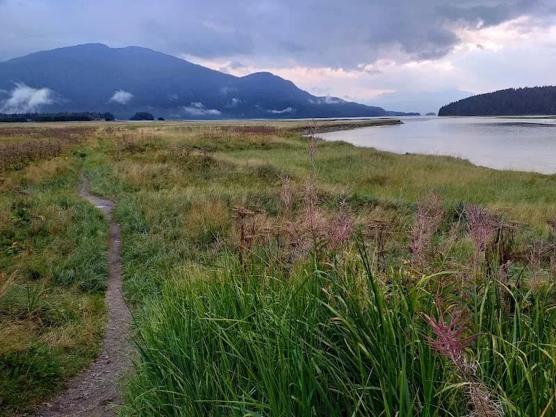Mendenhall Refuge Trail hiking area in Juneau, AK