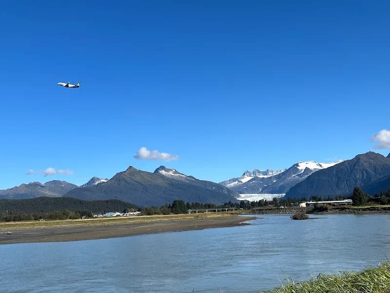 View of Mendenhall Refuge Trail in Juneau, AK