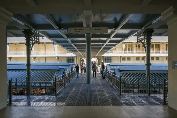 View of Mercado do Bolhão in Porto, PRT