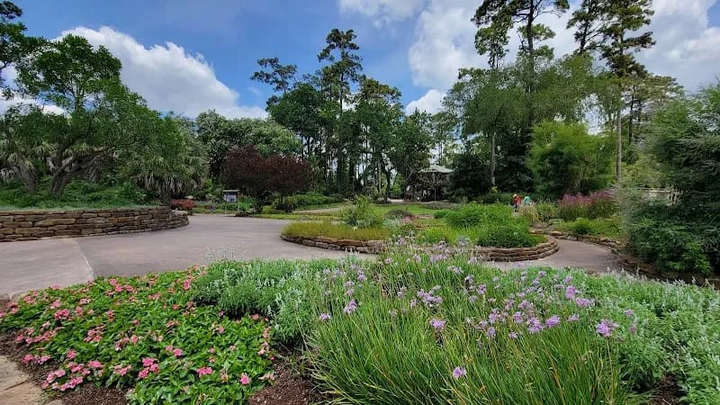 View of Mercer Botanic Gardens in Farmers Branch, TX