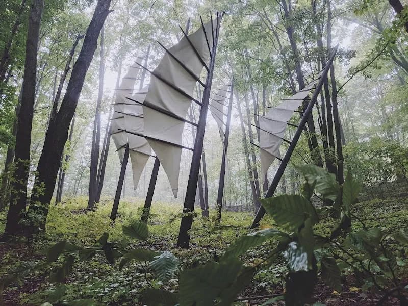 Michigan Legacy Art Park hiking area in Thompsonville, MI