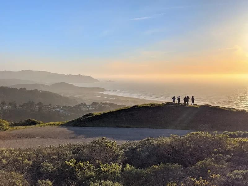 Milagra Ridge Trail route in Pacifica, CA