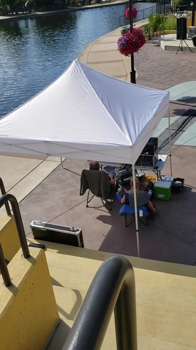 View of Mill Pond Park in Brighton, MI