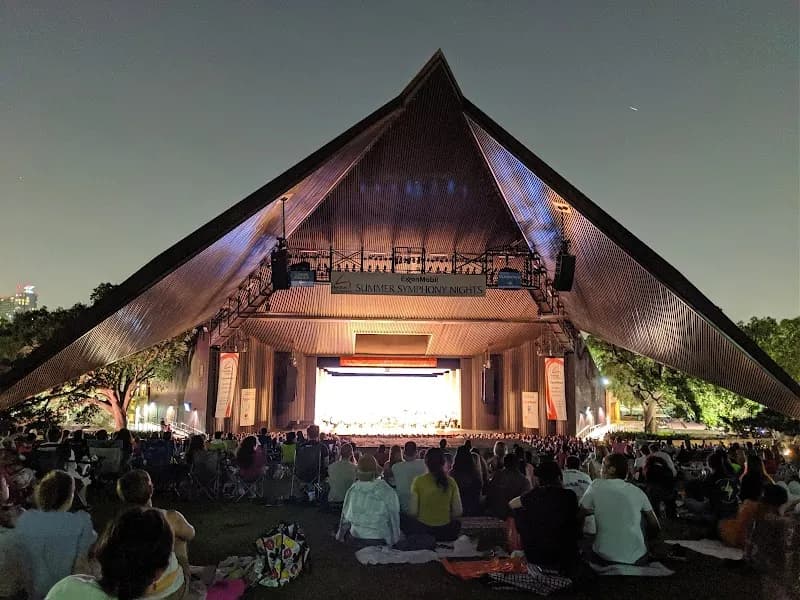 View of Miller Outdoor Theatre in Houston, TX