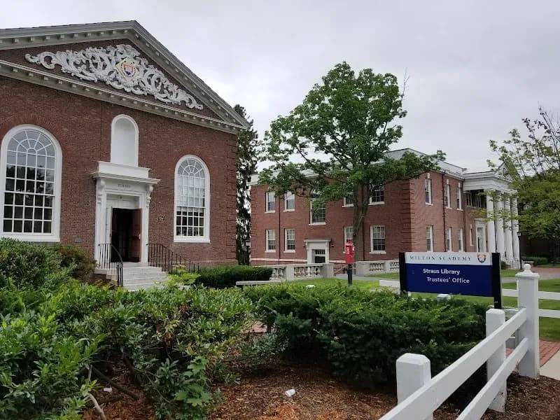 View of Milton Academy in Milton, MA